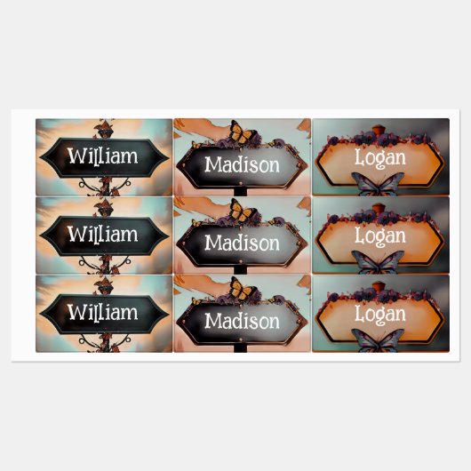 Étiquettes Enfants (Feuille)