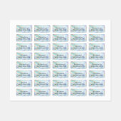 Étiquettes Enfants de l'école Iridescente personnalisée (Feuille)