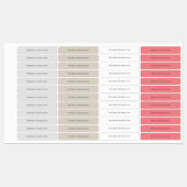 Étiquettes Enfants étanche Nom personnalisé (Feuille)