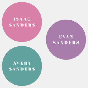 Étiquettes Enfants simples Retour à l'école Nom étanche