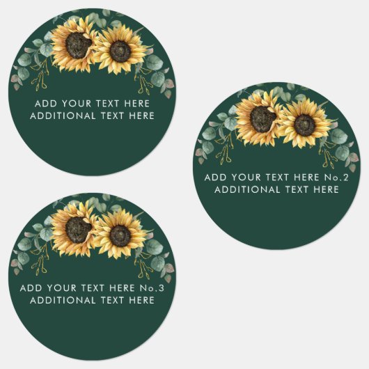 Étiquettes Enseignants de l'école de verdure Sunflower Eucaly (Groupe)