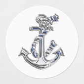 Étiquettes Ensemble d'Ancres de conception nautique (Design 2)