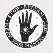 Étiquettes Ensemble d'autocollants d'attestation et de manife (Design 2)