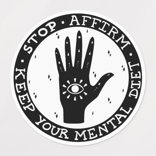 Étiquettes Ensemble d'autocollants d'attestation et de manife (Design 1)