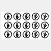 Étiquettes Ensemble d'autocollants d'attestation et de manife (Feuille)