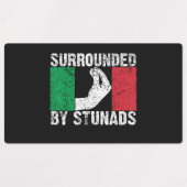 Étiquettes Entouré de Stunads (Design 1)