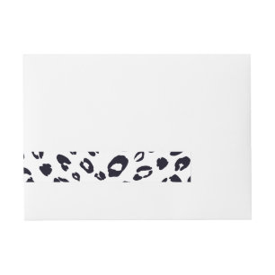 Étiquettes enveloppantes en carte d'impression léo
