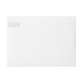 Étiquettes enveloppants de vacances de paix à la (Devant)