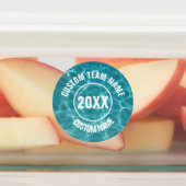 Étiquettes Équipe de natation personnalisée (Apposé)