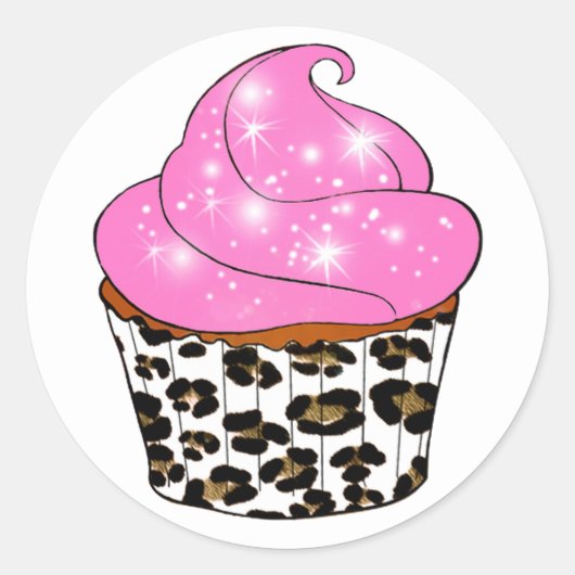 Étiquettes et autocollants Cupcake (Devant)