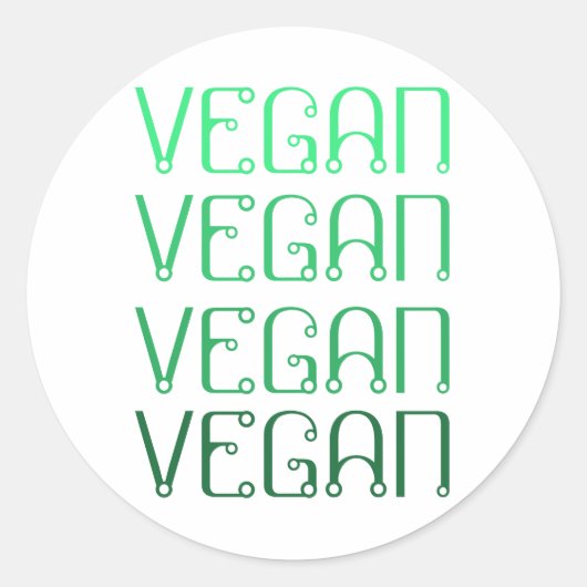 Étiquettes et Stickers Vegan (Devant)