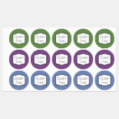 Étiquettes Étanche sans gluten (Feuille)