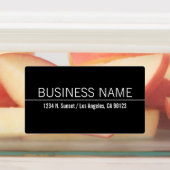 Étiquettes Étanche simple Noir blanc (Apposé)