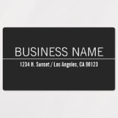 Étiquettes Étanche simple Noir blanc (Design 1)