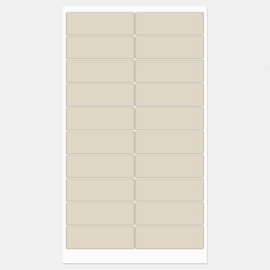 Étiquettes Étanches Blanc Os (Feuille)
