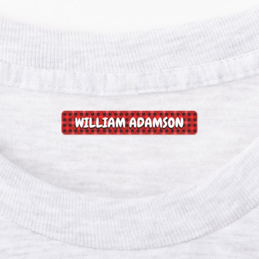 Étiquettes étanches de nom de tissu plaqué pour vê (Apposé)