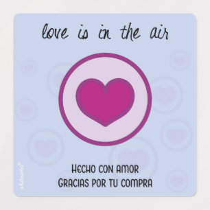 Étiquettes Etiquetas Gracias por tu compra. Hecho con amor.