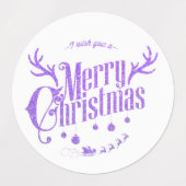 Étiquettes Etiquetas violetas variadas para navidad (Design 2)