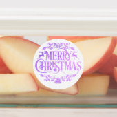 Étiquettes Etiquetas violetas variadas para navidad (Apposé)