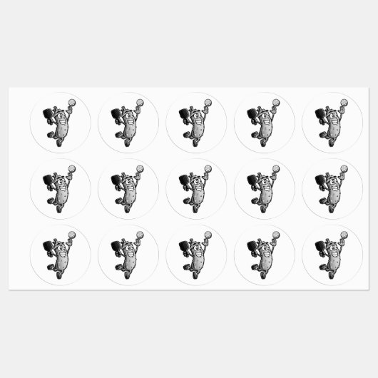 Étiquettes Étoile de Pickleball (Feuille)