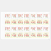 Étiquettes Everything’s Going to Be Fine Cute Labels (Feuille)