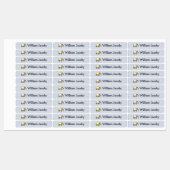 Étiquettes Excavateur Construction Camion Blue Stri Nom Étiqu (Feuille)