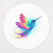 Étiquettes Exotic Rainbow Hummingbird (Design 1)