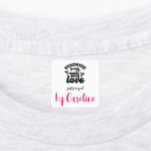 Étiquettes Fabriqué à la main avec l'amour machine à coudre p (Apposé)