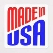 Étiquettes Fabriqué aux États-Unis (Design 1)