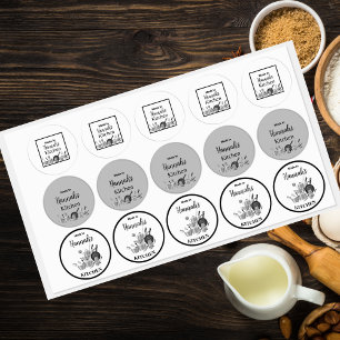Étiquettes Fabriqué En [Votre Nom] Pots Et Pots De Cuisine