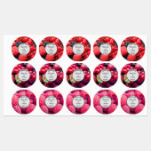 Étiquettes Fabriqué maison avec amour accessoire de cuisine (Feuille)