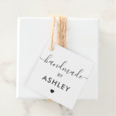 Étiquettes Fabriquées à la Main, Étiquette Cadeau (En situation)