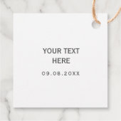 Étiquettes Fabriquées à la Main, Étiquette Cadeau (Dos)