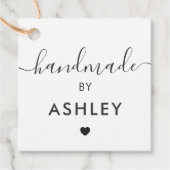 Étiquettes Fabriquées à la Main, Étiquette Cadeau (Devant)