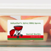Étiquettes Facile À Personnaliser La Nourriture BBQ (Apposé)