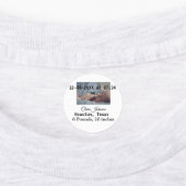 Étiquettes Faire-part de naissance ajouter photo date heure l (Apposé)