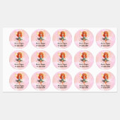 Étiquettes Fairiy Cute Personnalisée, Nom, Numéro de téléphon (Feuille)