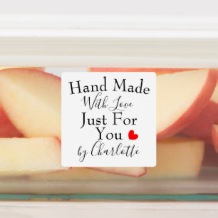 Étiquettes Fait À La Main Avec Amour Juste Pour Vous Personn