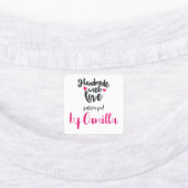 Étiquettes Fait à la main avec l'amour juste pour vous Person (Apposé)