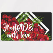 Étiquettes Fait à la main avec LOVE (Design 1)