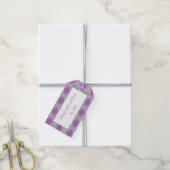 ÉTIQUETTES "Fait Main" RECTANGLE EN TRICOT ARGYLE (Avec de la ficelle)