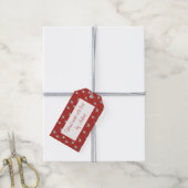Étiquettes "Fait Main" Rectangle TRICOTÉ COEUR (Avec de la ficelle)