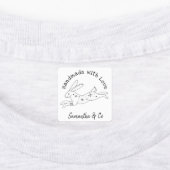 Étiquettes Faite à la main avec Love Magique (Apposé)