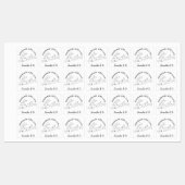 Étiquettes Faite à la main avec Love Magique (Feuille)