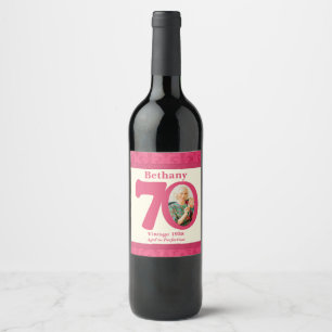 Étiquettes faits sur commande de vin de