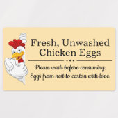 Étiquettes Farm Fresh Eggs | Monogram Egg Carton (Design 2)