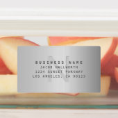 Étiquettes Faux Métal Monogramme Adhésif étanche (Apposé)