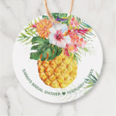 Étiquettes Favoris d'ananas tropical (Devant)