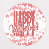 Étiquettes  feliz Valentin variadas (Design 1)