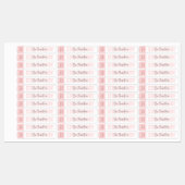 Étiquettes Feminine Moderne Blush rose Lipstick Lipstick Tube (Feuille)